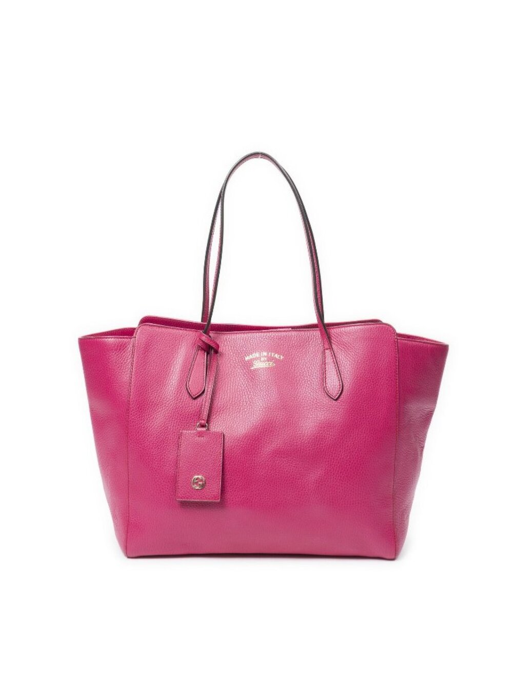 Gucci Swing Tote Pink Grain Calf Skin Leather